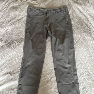 Lululemon commission pants size 34x34 light gray